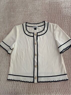 NWOT St. John Sport by Marie Gray Vintage Wool Blend Cardigan Luxury Classic